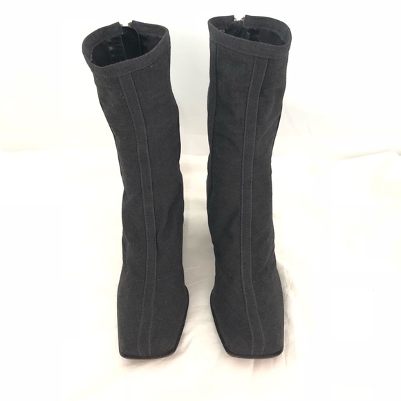 Prada Shoes - Prada Dark Grey Boots - Fabric Size 40